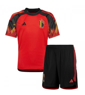Belgium Replica Home Stadium Kit for Kids World Cup 2022 Short Sleeve (+ pants)